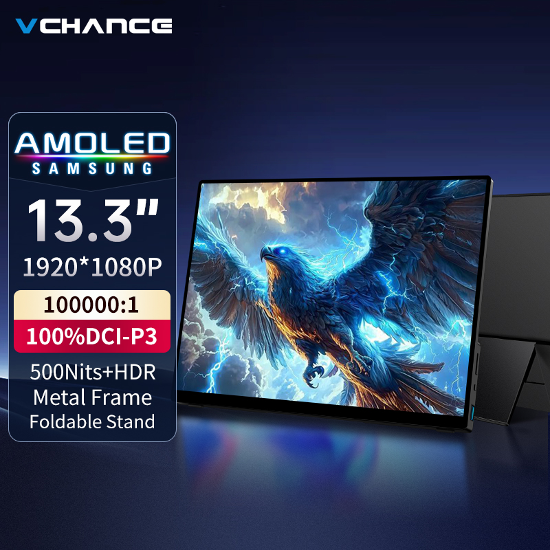 Crt Monitor Stand - VCHANCE 13.3 ''OLED Taşınabilir Monitör 1920x1080