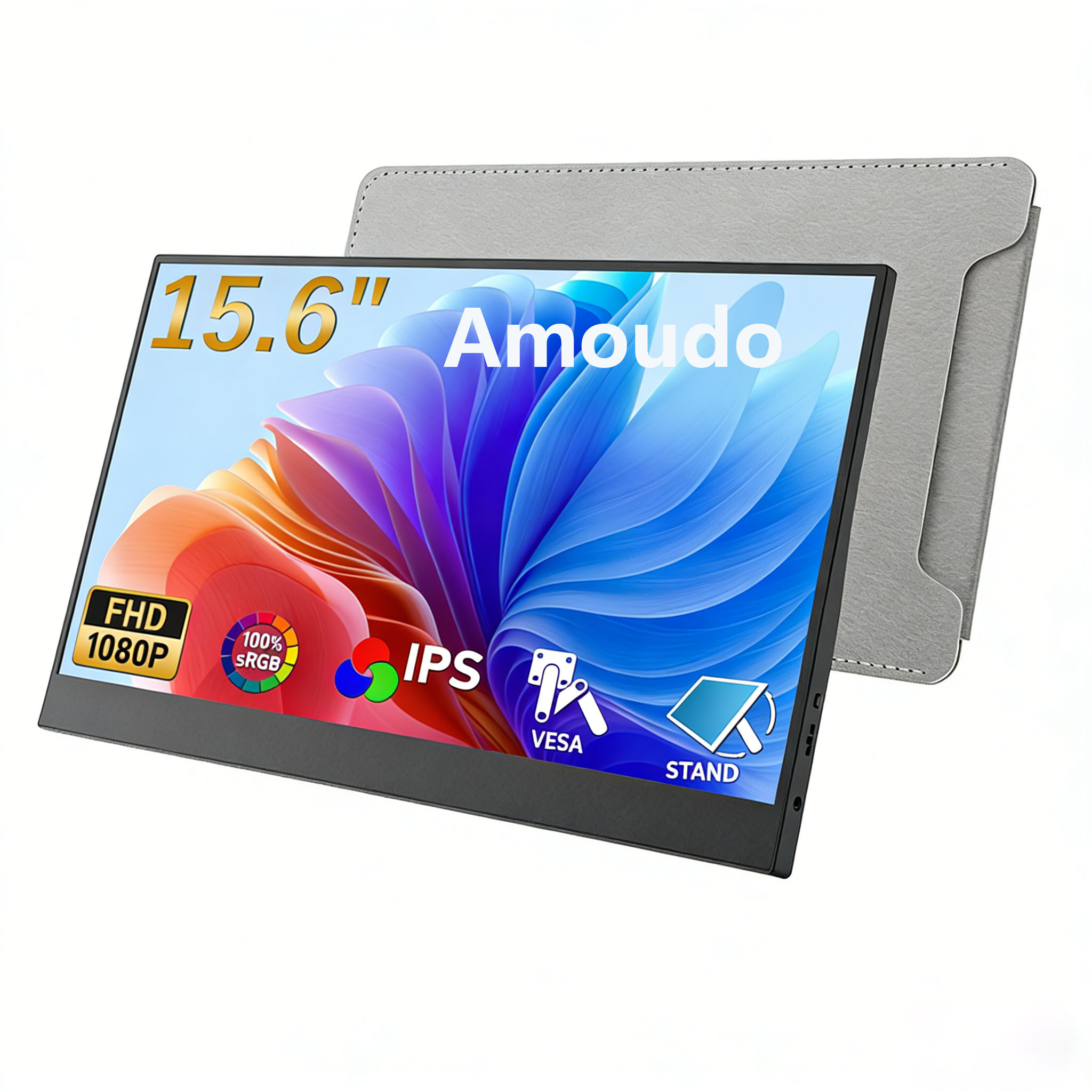 Crt Monitor Stand - Amoudo 15.6 İnç Taşınabilir Monitör 1920x1080P