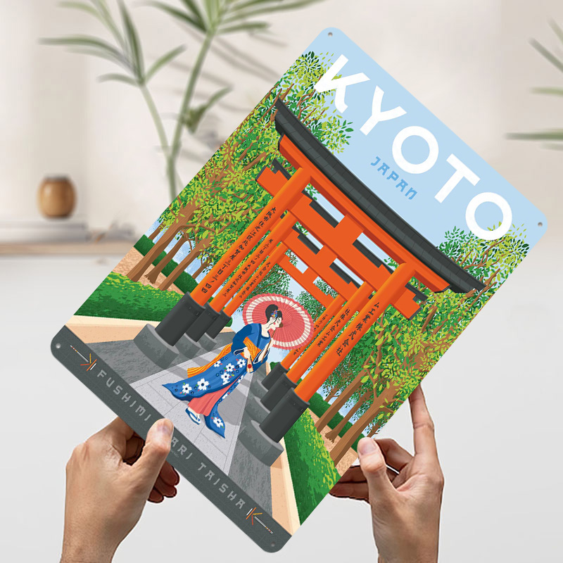 Kyoto Japonya Seyahat Posteri  - Retro Gaming Kyoto incelemesi ve fiyatı