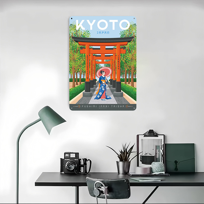 Kyoto Japonya Seyahat Posteri  - Retro Gaming Kyoto incelemesi ve fiyatı