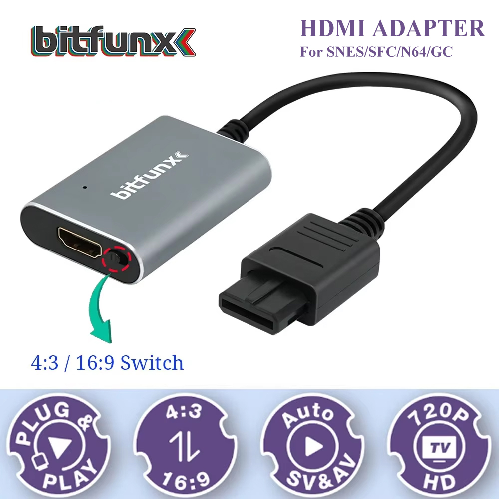 Bitfunx 720P Svideo / AV - HDM - Retro Gaming Handheld incelemesi ve fiyatı