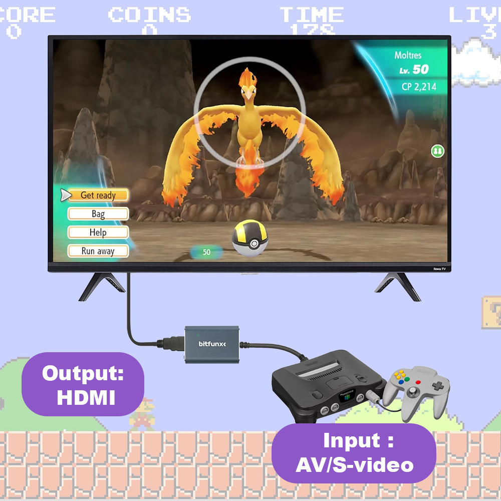 Bitfunx 720P Svideo / AV - HDM - Retro Gaming Handheld incelemesi ve fiyatı