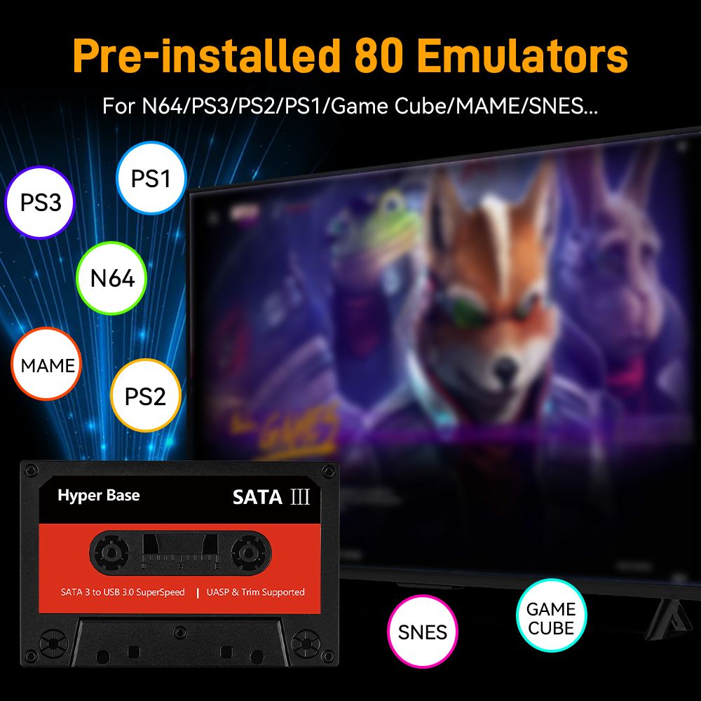 Batocera 500G/2T Emulator Oyun - Retro Gaming Batocera incelemesi ve fiyatı
