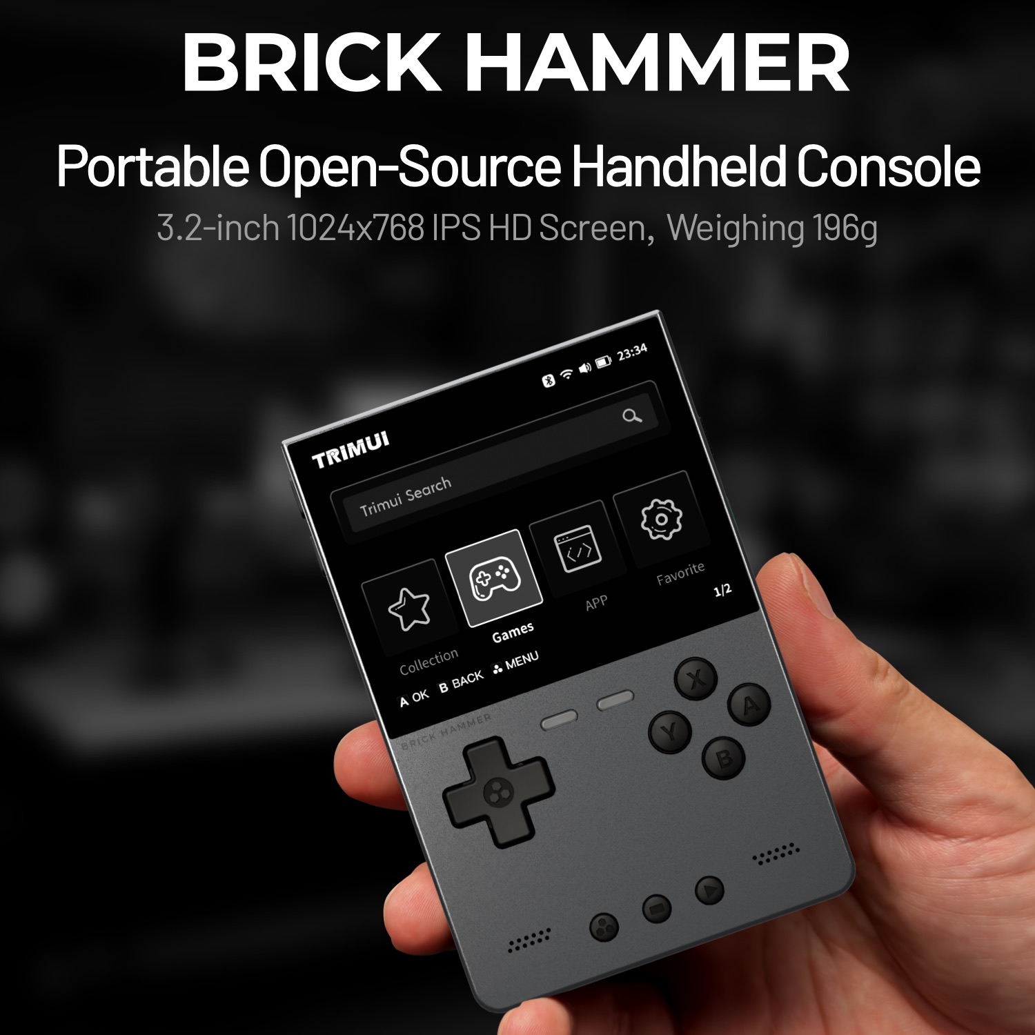 TRIMUI BRICK HAMMER Retro El O - Retro Gaming Linux incelemesi ve fiyatı