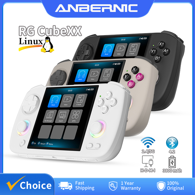 ANBERNIC RG Cubexx Retro elde  - Retro Gaming Linux incelemesi ve fiyatı